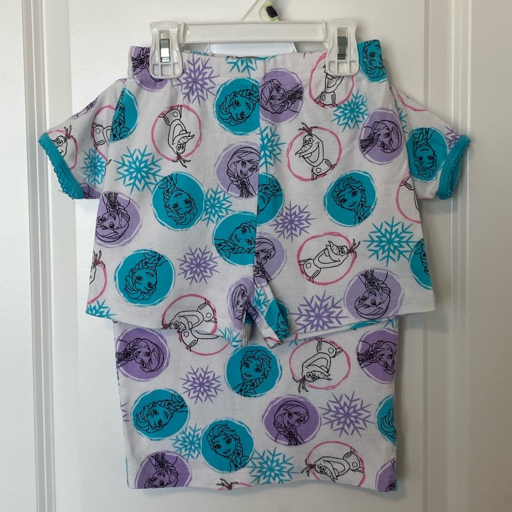 Disney Frozen T-shirt & Shorts PJs | Girls Size 8